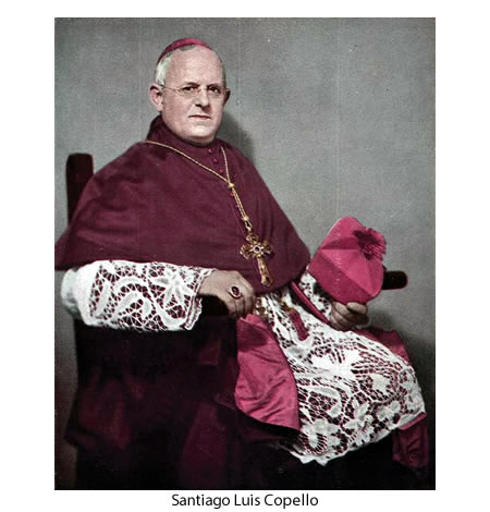 El papa Pío XI nombró al nuevo cardenal presbítero Santiago Luis Copello que, como arzobispo, organizó el Congreso Eucarístico.